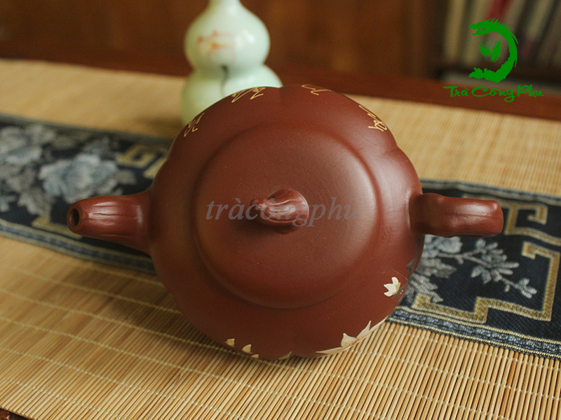 Ấm Tử Sa Quả Bí Bạch Lan - ATS1197
